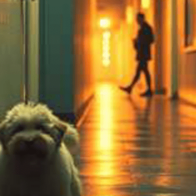 A dog that loves its owner Front Cover