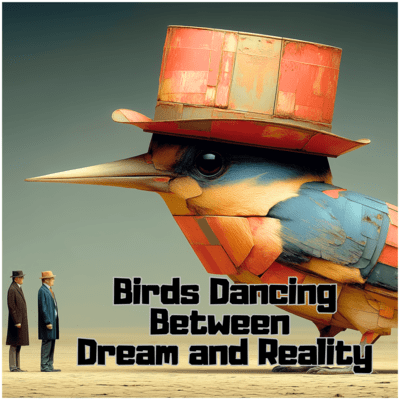 Birds Dancing Between Dream and Reality Front Cover