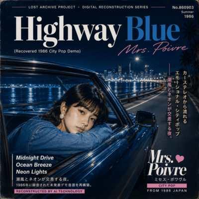 Highway Blue (Recovered 1986 City Pop Demo) Front Cover