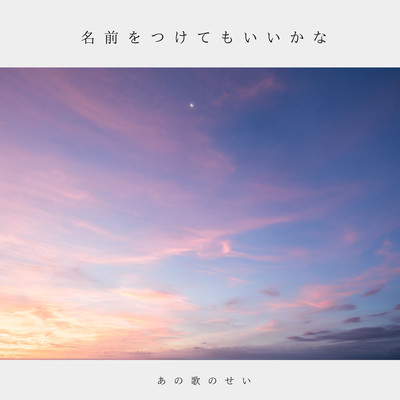 名前をつけてもいいかなのジャケット写真