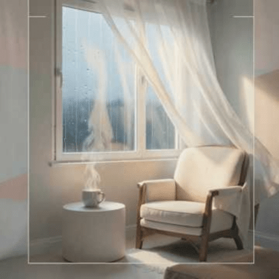 Rainy Window Morning Front Cover