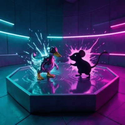 史上最も激しいラップバトル:アヒル vs ネズミ (英語Ver.)のジャケット写真
