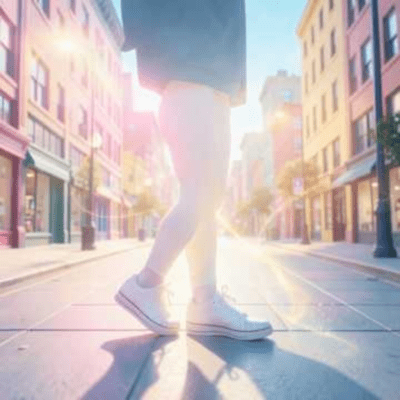 White Sneakers Front Cover