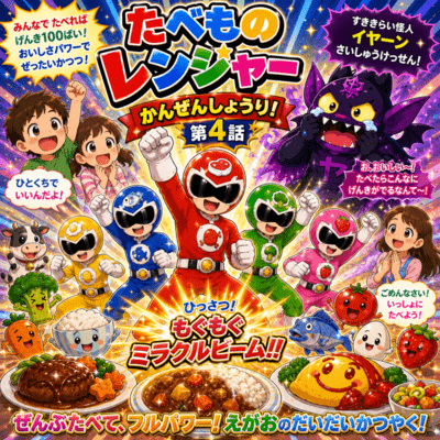 たべものレンジャー かんぜんしょうり!のジャケット写真