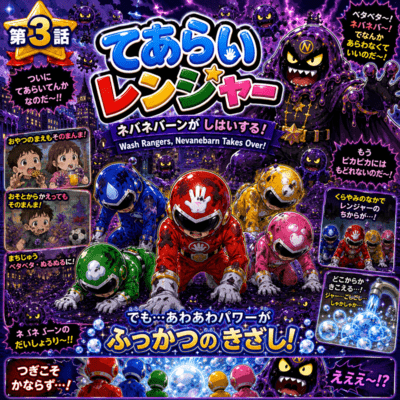 Wash Rangers: Nevanebarn Takes Over! Front Cover