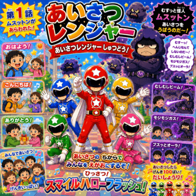 Greeting Rangers, Roll Out! Front Cover