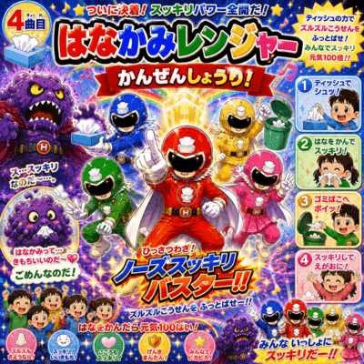 Nose-Blow Rangers: Final Victory! Front Cover
