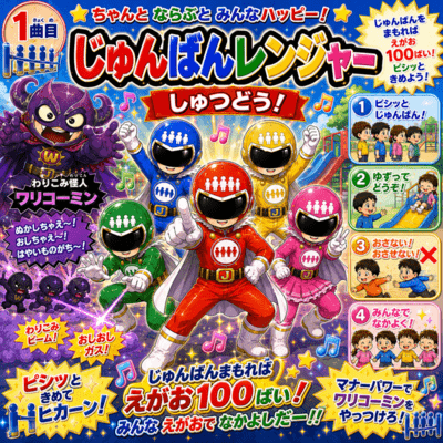 じゅんばんレンジャー しゅつどう!のジャケット写真
