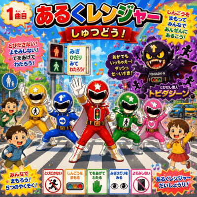 Walking Rangers, Roll Out! Front Cover