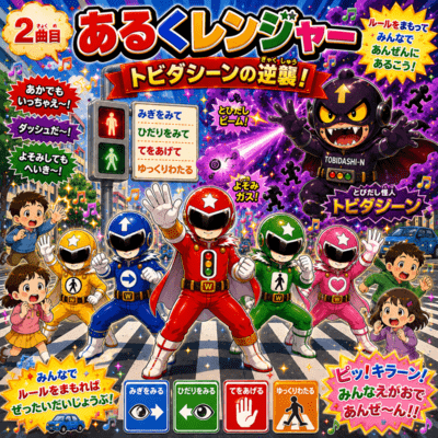 Walking Rangers: Tobidashi-n Takes Over! Front Cover