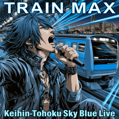 TRAIN MAX: Keihin-Tohoku Sky Blue Live Front Cover