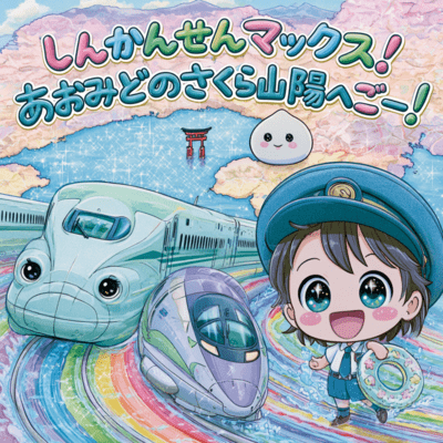 SHINKANSEN MAX: Blue-Green Sakura to Sanyo Go! Front Cover