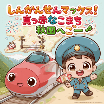 SHINKANSEN MAX: Crimson Komachi to Akita Go! Front Cover