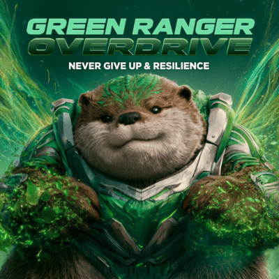 Green Ranger Overdrive - Never Give Up & Resilience Front Cover