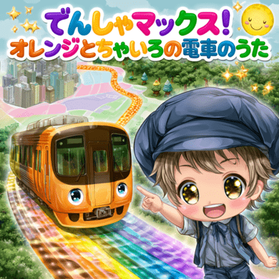 TRAIN MAX: Tobu Tojo Line Orange and Brown Song Front Cover