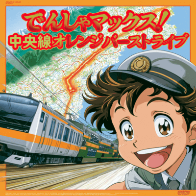 Train Max! Chuo Line Orange Burst Live Front Cover