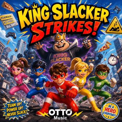 King Slacker Attacks! Front Cover