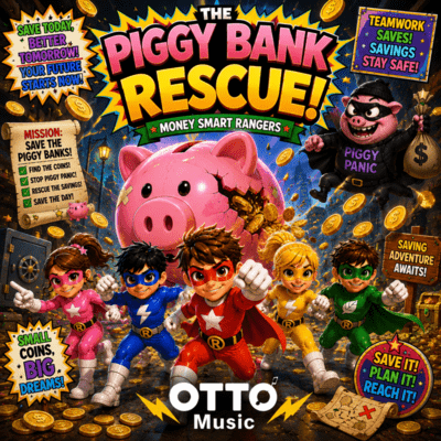 The Piggy Bank Rescue! Front Cover