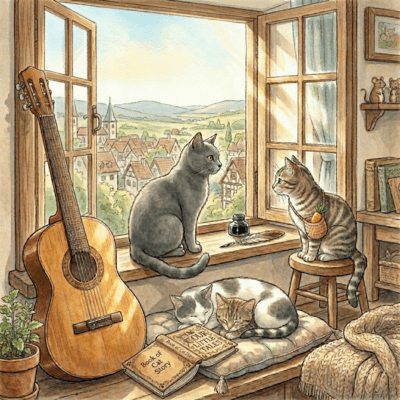 Always Four Rainbow Bridge and Sunny Window (Acoustic Guitar Ver.) Front Cover