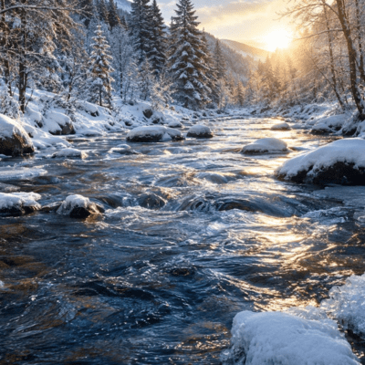 Running water never freezes Front Cover