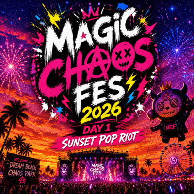 MAGIC CHAOS FES 2026 DAY1 - SUNSET POP RIOT Front Cover