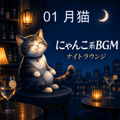 01 月猫 にゃんこ系 BGM ナイト ラウンジのジャケット写真