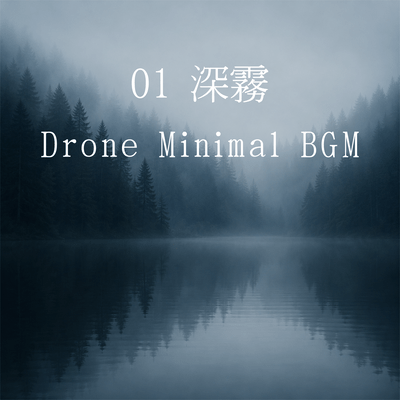 01 Deep Mist - Drone Minimal BGM Front Cover