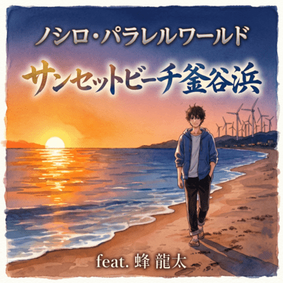 SUNSET BEACH KAMAYAHAMA (feat. HACHI RYUTA) Front Cover