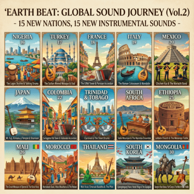 EARTH BEAT: GLOBAL SOUND JOURNEY 016-030 Front Cover