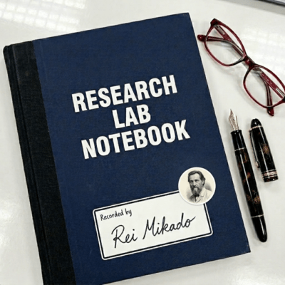 RESEARCH LAB NOTEBOOK Recorded by Rei Mikado Front Cover