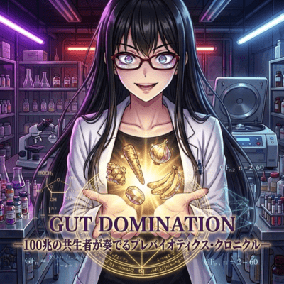 GUT DOMINATION ~The Prebiotics Chronicle Orchestrated by 100 Trillion Symbionts~ Front Cover