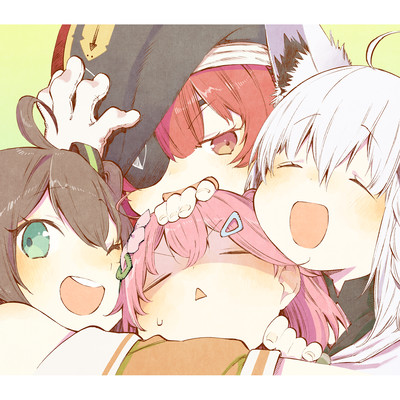 Gimme gimmi virtual saiko star!!!! (feat. Sakuramiko, Fubuki Shirakami, Matsuri Natsuiro & Marine Houshou) Front Cover