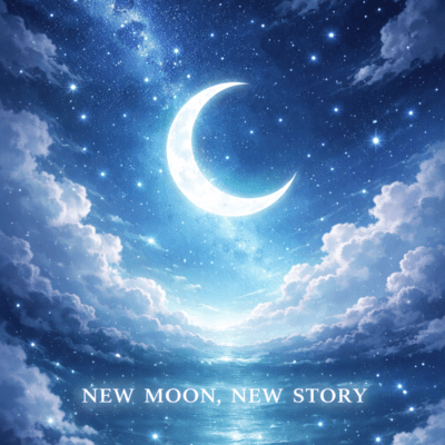 NEW MOON, NEW STORY Front Cover