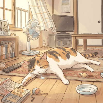 itsumo no fuukei honobono neko datsuryoku BGM nonbiri kawaii neko Front Cover