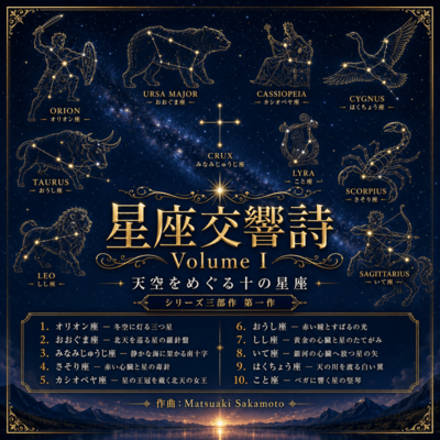 Constellation Symphonic Poems Volume I - Ten Constellations Across the Celestial Sky Front Cover