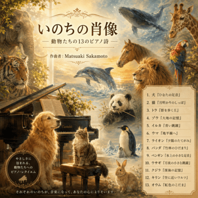 Portraits of Life: Thirteen Piano Poems of Animals Front Cover