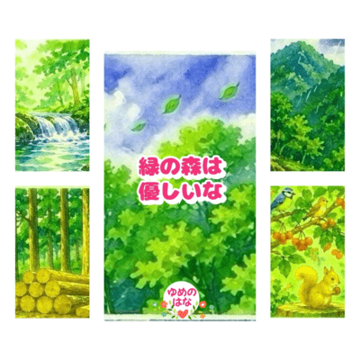 The green forest is so peaceful. Front Cover
