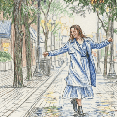 Dance In Thre Rain Front Cover
