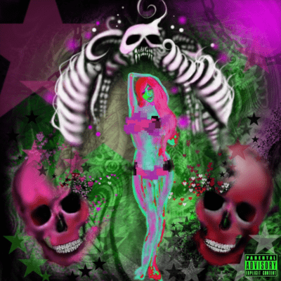 pink skull Front Cover