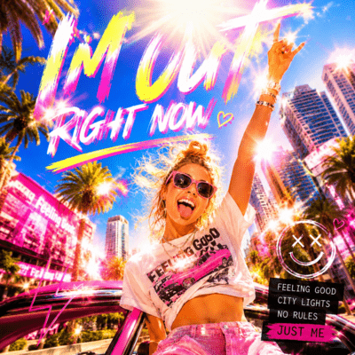 I'M OUT RIGHT NOW Front Cover