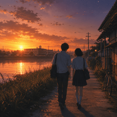 夕涼みの帰り道のジャケット写真