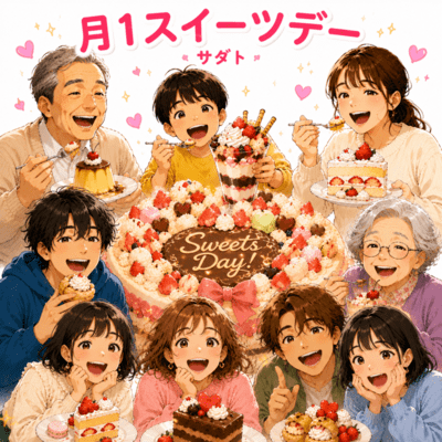 Once a month: Sweets Day Front Cover