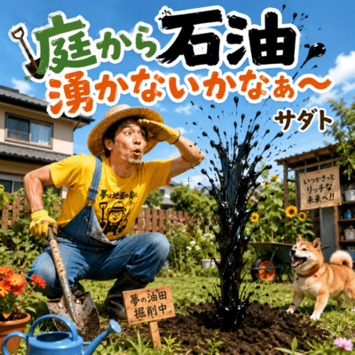 I wonder if oil will spring up from my garden... Front Cover