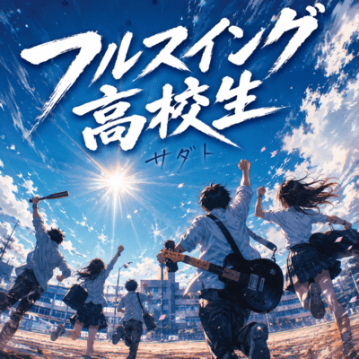 High school student with a full swing Front Cover