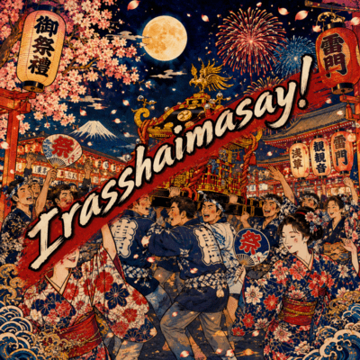 Irasshaimasay! Front Cover