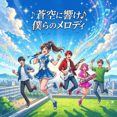 Our Melody Echoes Across the Blue Sky Front Cover