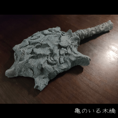 Wooden bridge with turtles Front Cover