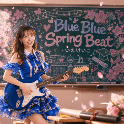 keiko Blue Blue Spring Beat Front Cover