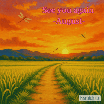 See you again -August- Front Cover