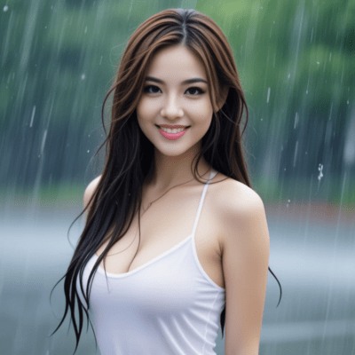 Through the pouring rain. Front Cover